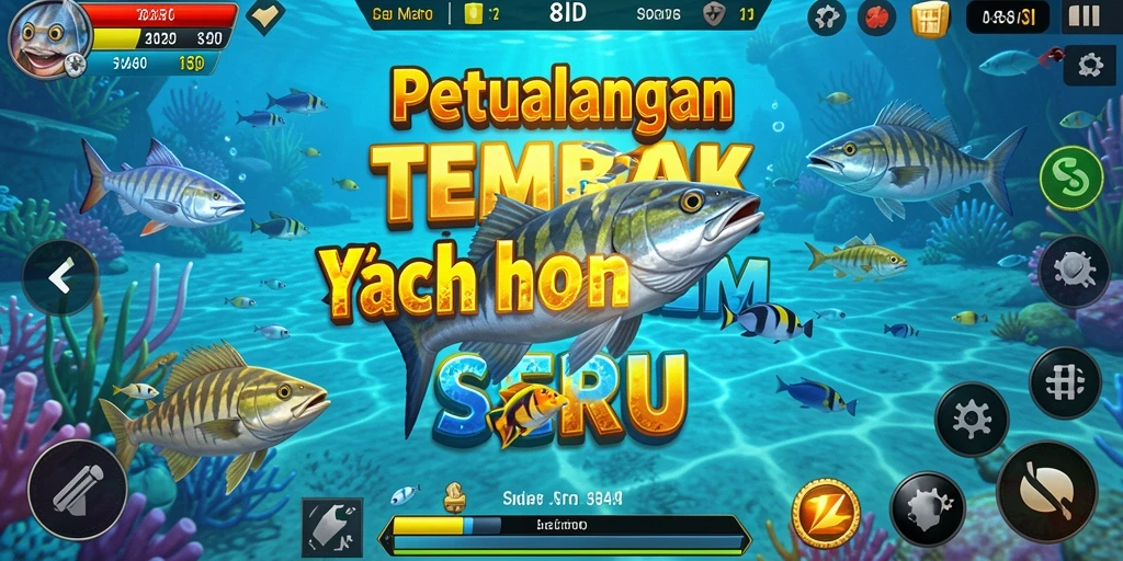Gameplay seru di 8ID dengan ikan beragam untuk ditembak.