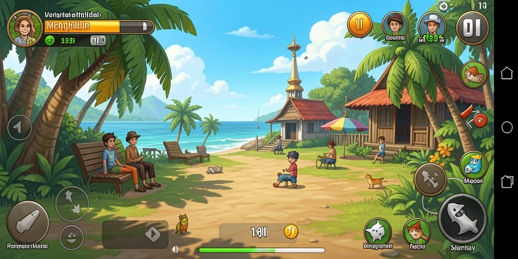 Tangkapan layar yang menunjukkan gameplay menyenangkan dari 8II.