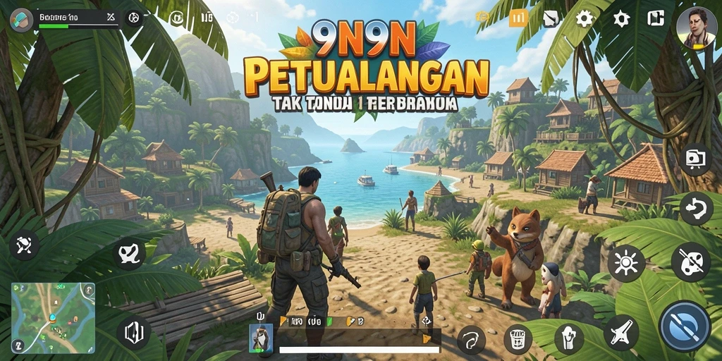 Gameplay menakjubkan dari 9N9N di dunia terbuka.
