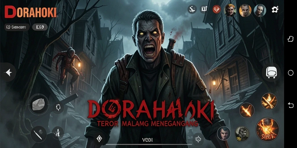 Gameplay DORAHOKI yang menegangkan dan menyeramkan.