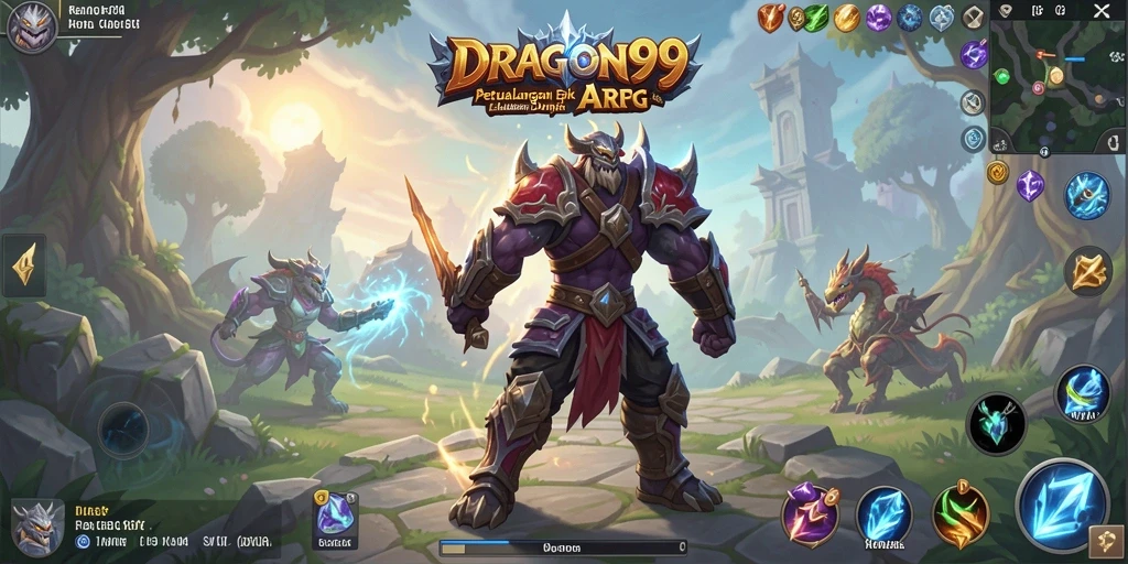 Tampilan gameplay menarik dalam petualangan ARPG yang mendebarkan.