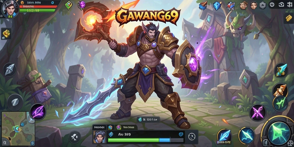 Screenshot GAWANG69 menunjukkan aksi seru dalam pertempuran ARPG.