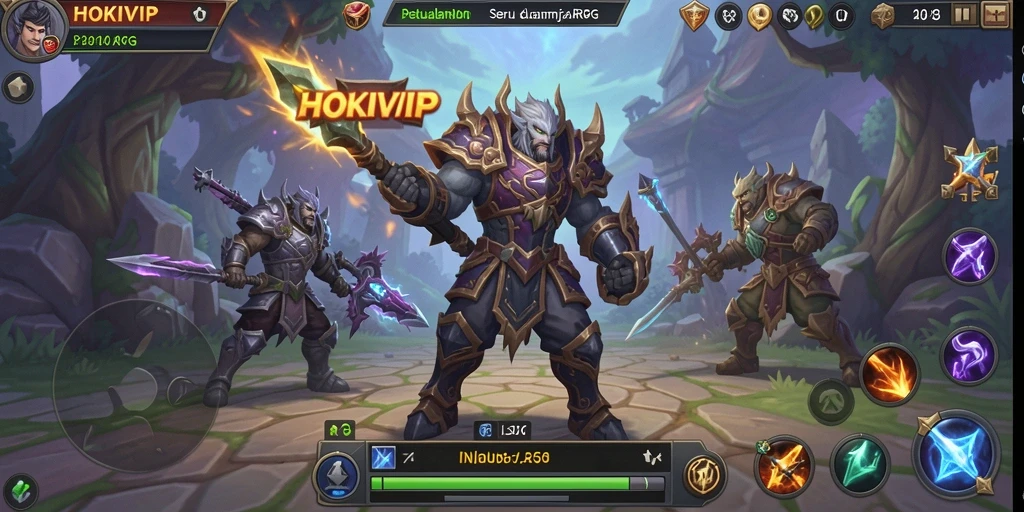 Tampilan gameplay HOKIVIP yang mengasyikkan dan dinamis.