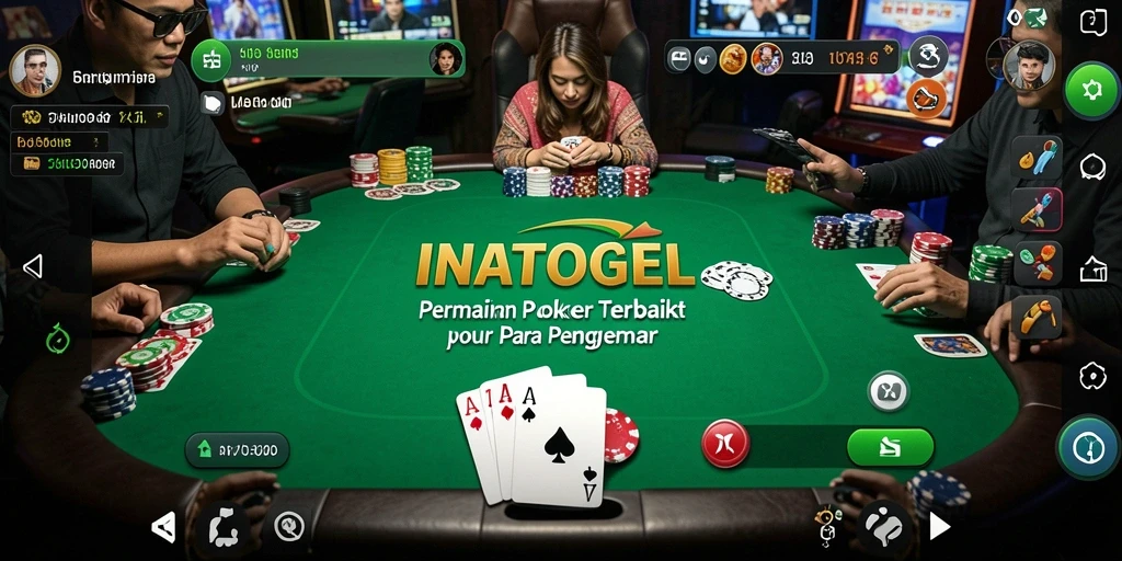 Tampilan gameplay Poker yang mengasyikkan dan interaktif.