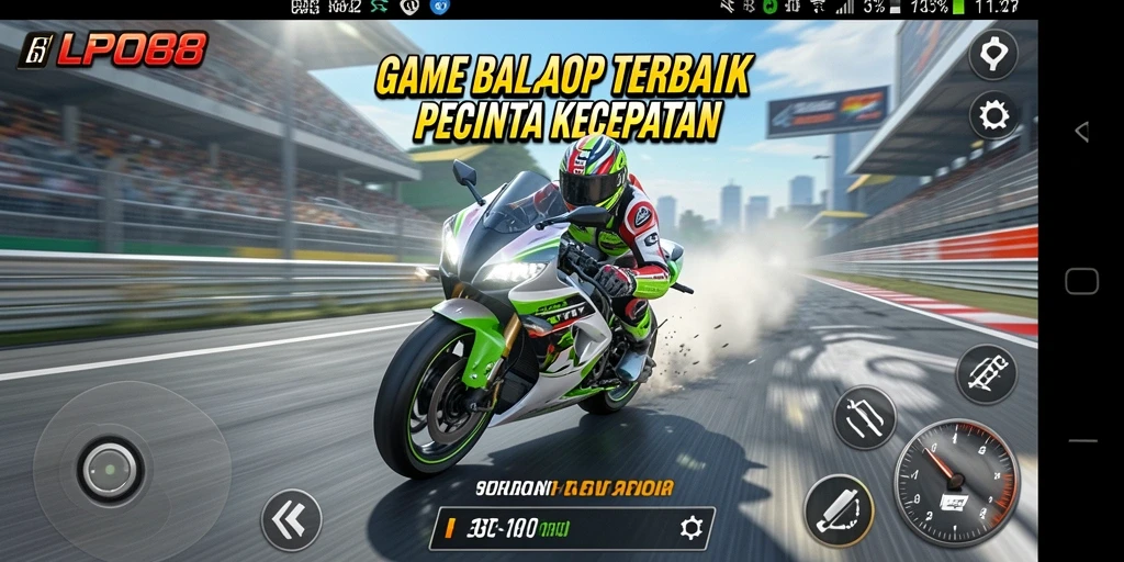 Gameplay seru balap motor di LPO88 dengan trek menantang.