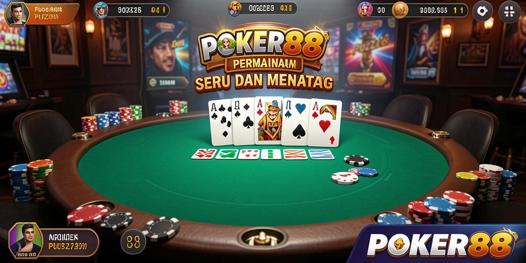 Tampilan gameplay POKER88 yang menantang dan menarik.