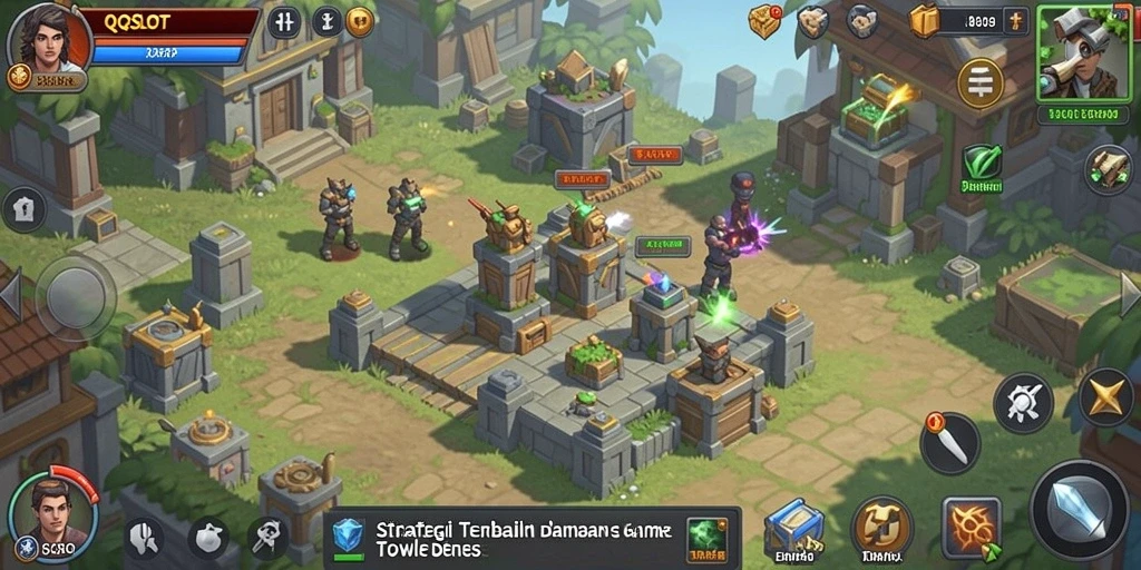 Gameplay seru dan strategis di QQSLOT Tower Defense.