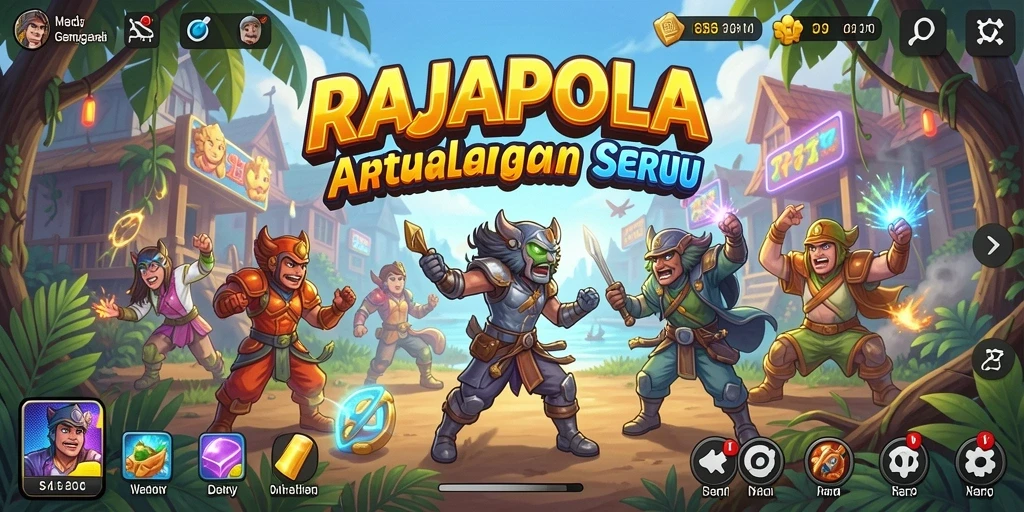Tampilan gameplay seru dan menantang di RAJAPOLA.