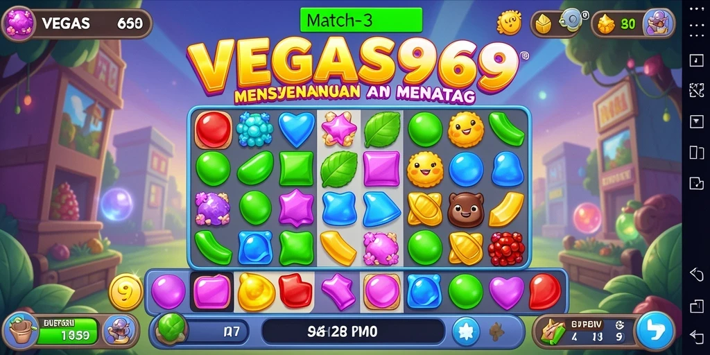 Tampilan gameplay seru dan menantang di VEGAS969.