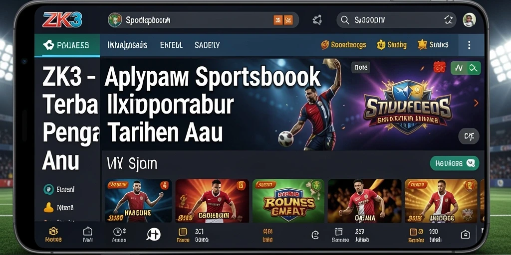 Tampilan gameplay ZK3 yang interaktif dan menarik dalam Sportsbook.